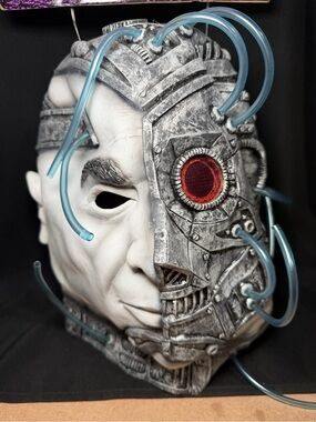 Fun World Cyborg 2 Face Machine Alien Easter Unlimited Halloween Mask Costume